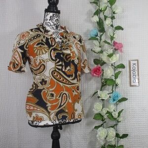 J. CREW Ruffled Top Size 2